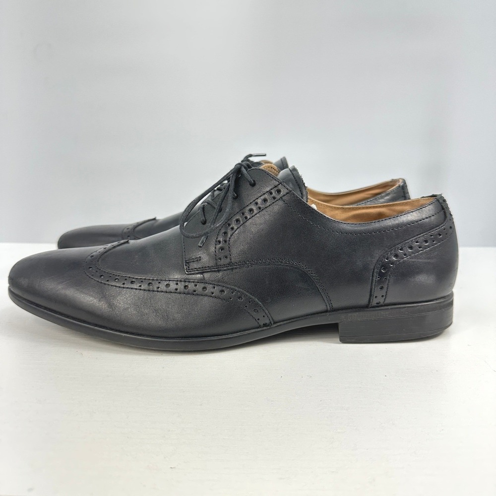 Black‎ leather wingtip oxford mens shoes 10 Aldo business work old money classic